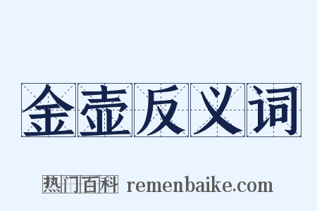 金壶反义词是什么意思的图片